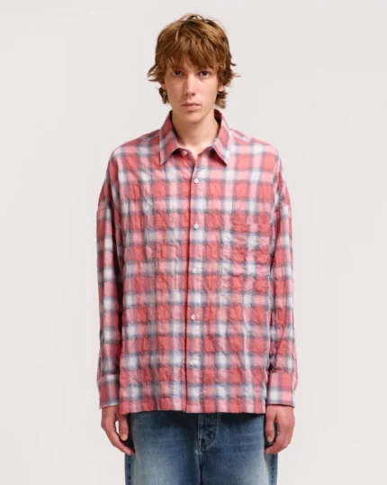 FEATHERWEIGHT LS PLAID BUTTON UP